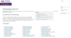 Desktop Screenshot of anthropology.ac.uk