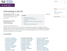 Tablet Screenshot of anthropology.ac.uk
