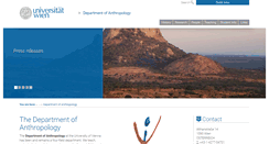 Desktop Screenshot of anthropology.at
