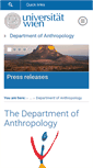 Mobile Screenshot of anthropology.at
